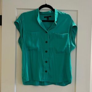 Banana Republic Turquoise Button-Down Shirt